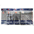 homeman Men's 3pc/pack Boxer Short-Large